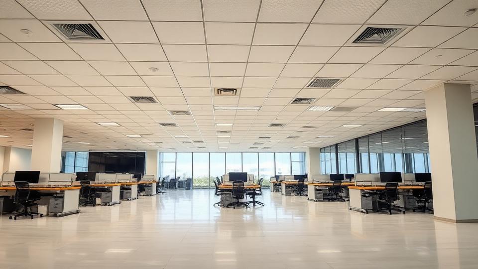 Büroräume mit LED-Beleuchtung