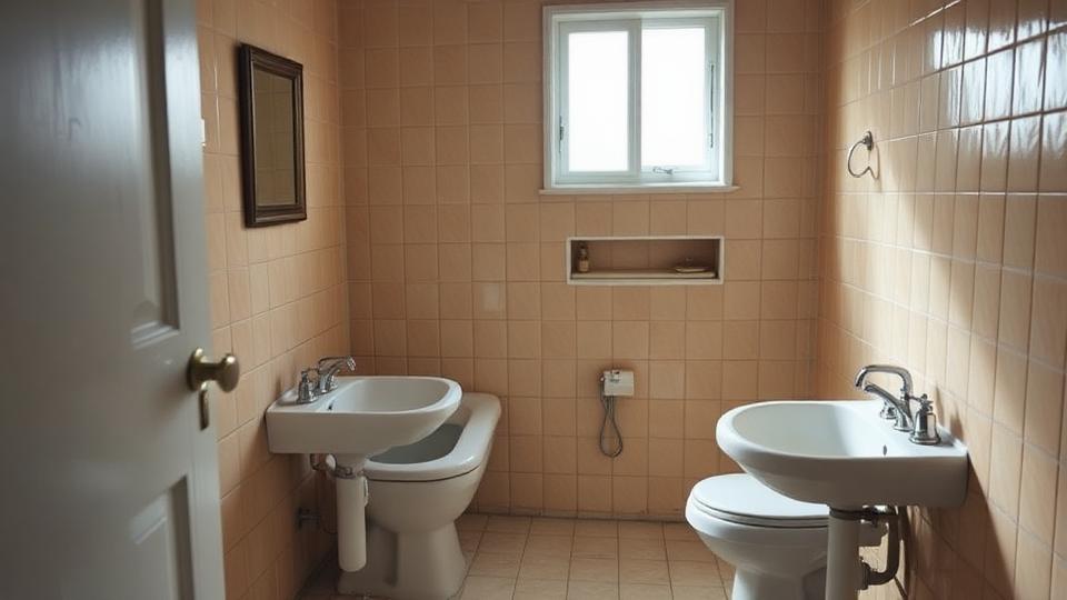 Veraltetes Badezimmer vor der Sanierung